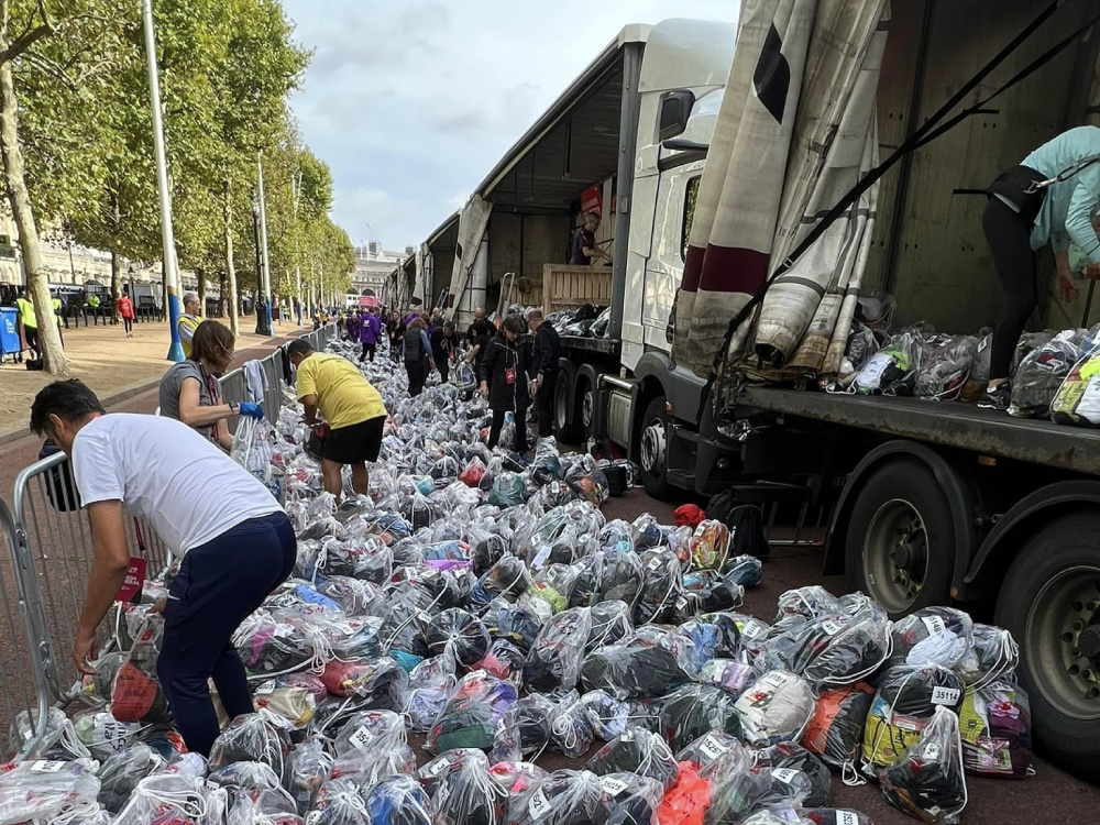 London Marathon Volunteer Baggage - 2022